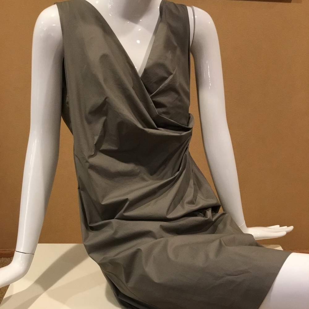 Armani Collezioni 12 ( M L XL ) taupe gray dress